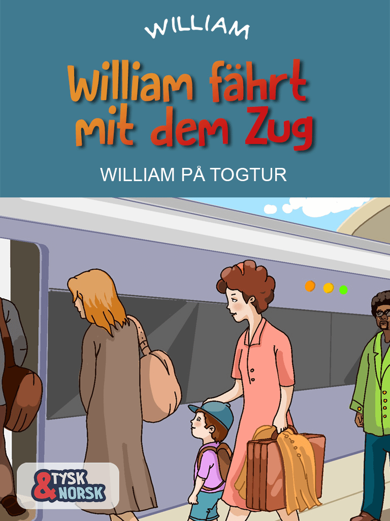 William på togtur tysk norsk ebok cover