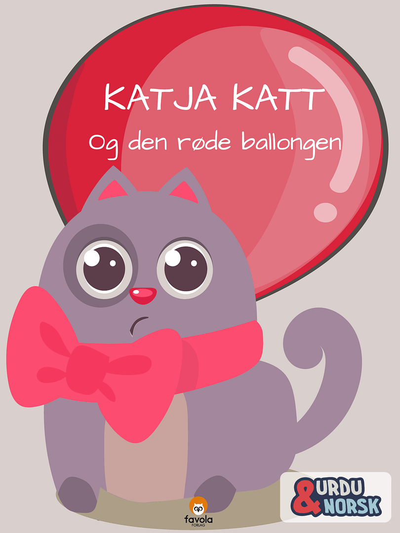 Katja og den røde ballongen urdu norsk cover